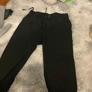 black jcrew pants